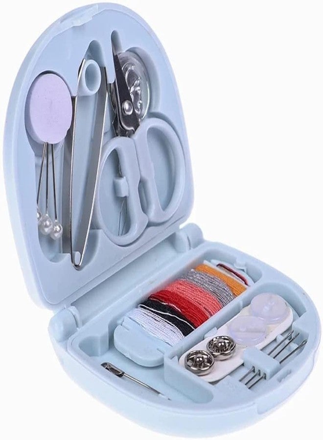 Vichip Mini Travel Sew Kit Beginner Mini Sewing Box Pocket Folding Sewing Kit, with Sewing Needle, Thread, Cutton, Pin, Scissors, Clip, Needle Threader - 1 Pc - Image 1