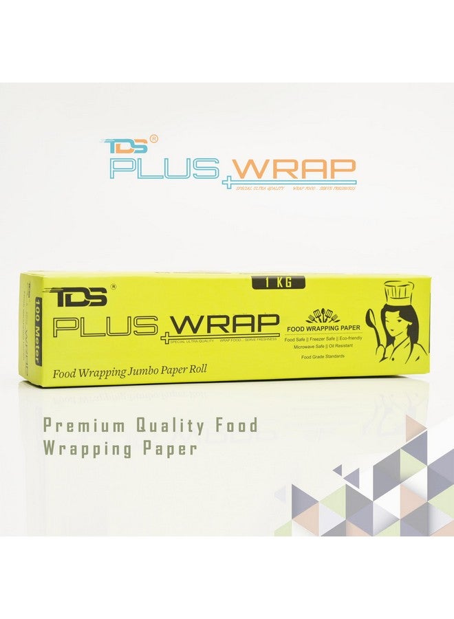 TDS Plus WRAP Plain Butter Paper for Food Wrapping (1KG) Water & Grease Resistant Biodegradable Parchment Roll Non-Stick Re-heatable Oven Safe Roll Foodsafe Packing & Serving - Image 5