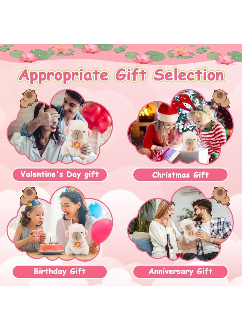 Zikra Cute Lotus Capybara Plush Kawaii Capybara Stuffed Aniamls Toys,Soft Capybara Plushies Toy Lotus Capybara Decor,Capybara Doll Pillow Gifts Birthday for Kid - Image 5