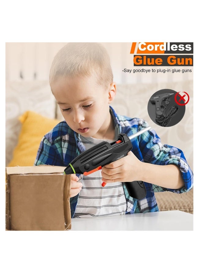 Glue Gun,Cordless Hot Glue Gun with 20pcs Glue Sticks, Rechargeable Glue Gun with Fast Preheating for DIY Crafts, Xmas Gift Wrapping u0026 Home Repairs  - Image 2