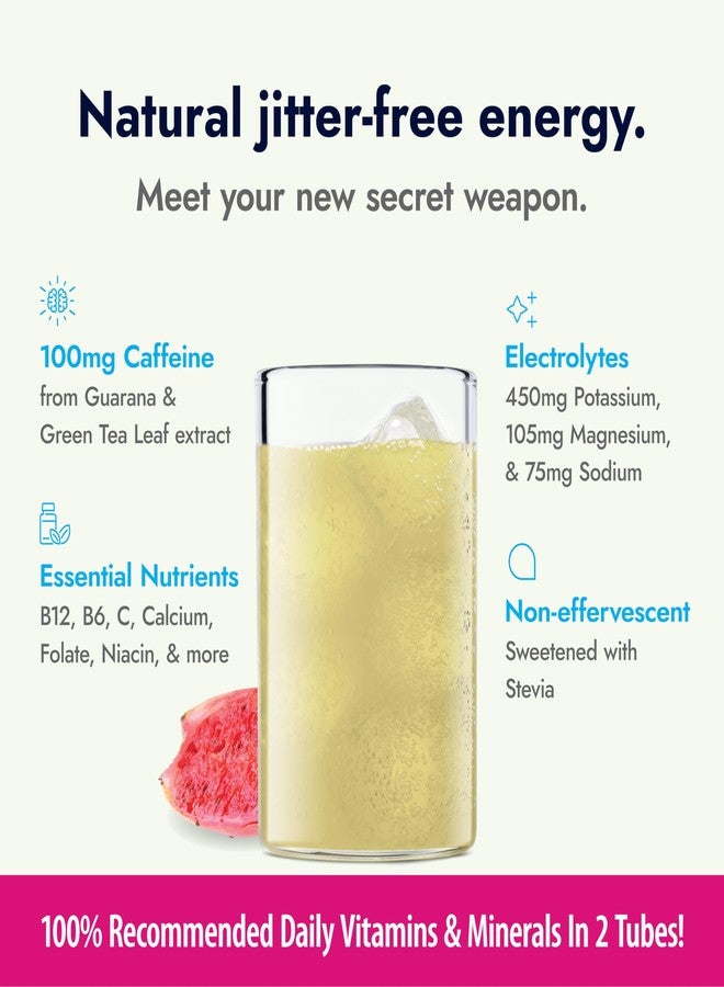 Zipfizz Stevia Energy Drink Powder, Prickly Pear, 10 Pack - 3-in-1 Sustained Energy, Rapid Hydration & Essential Vitamins - Sugar-Free, Non-Effervescent Electrolyte Drink Mix with B12 & Antioxidants - Image 4