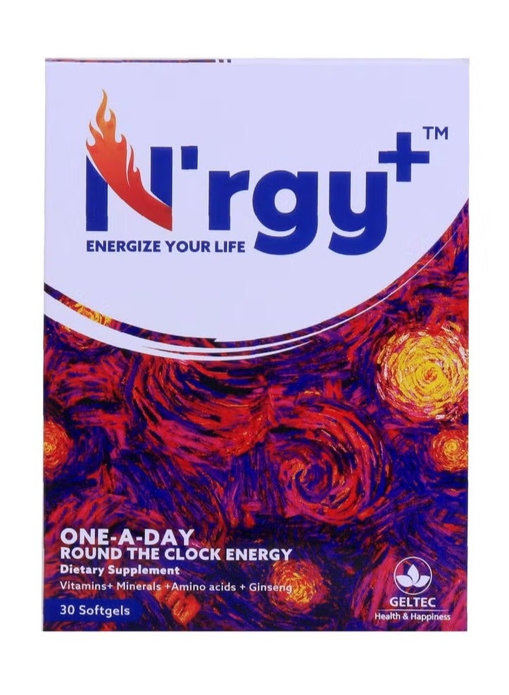 Geltec N'rgy+ Dietary Supplement 30 Softgels - Image 1