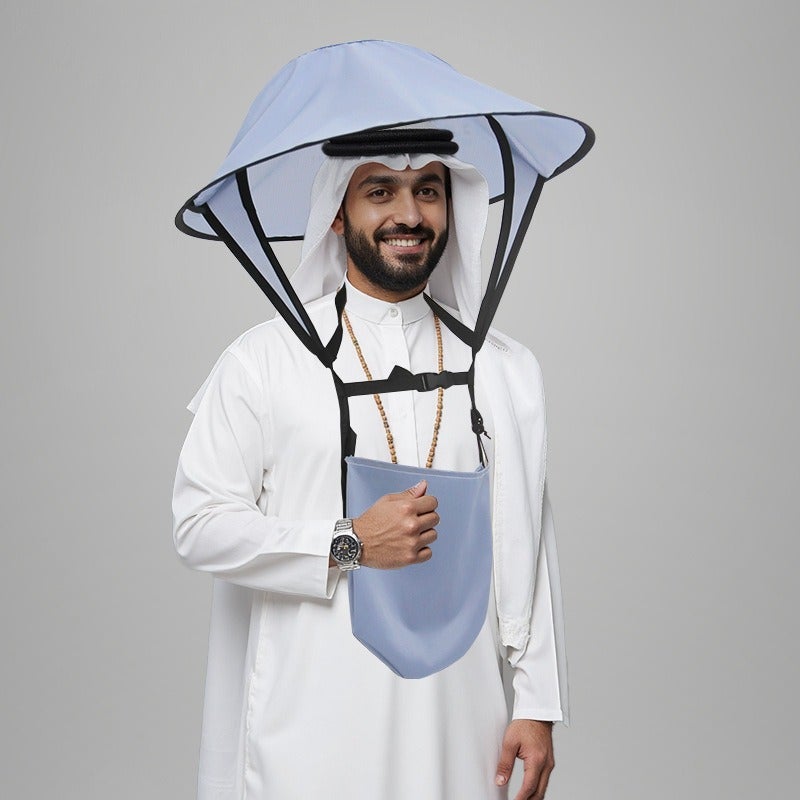 Factory Direct Foldable Sun Hat - Prayer & Sun Protection, Ethnic Style Design - Image 4