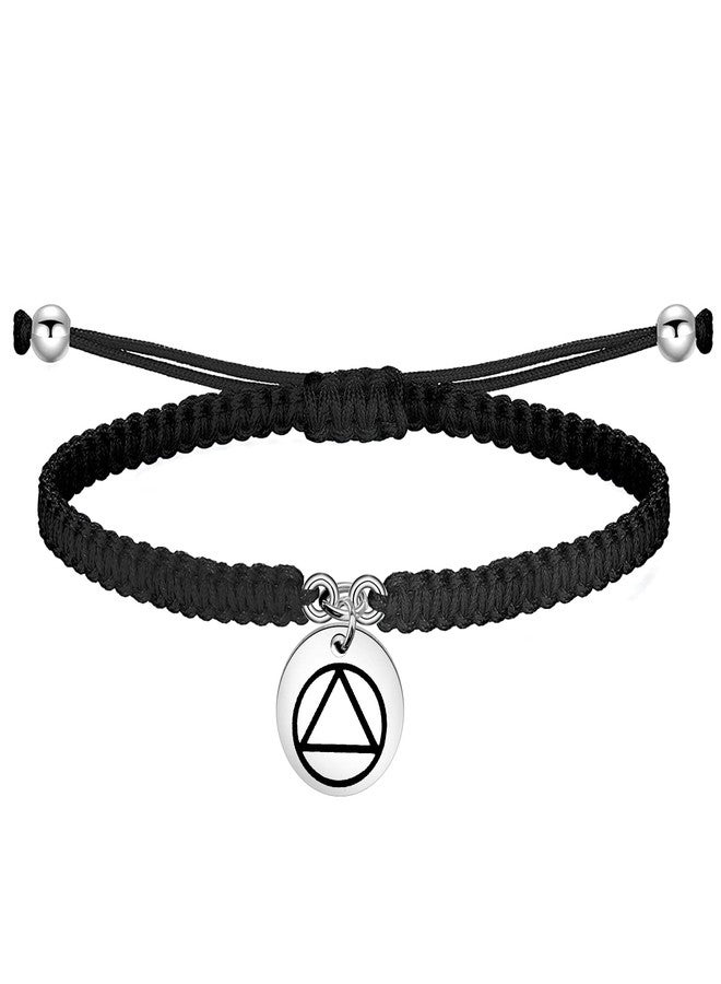 PLITI Sobriety Gift Addiction Recovery Gift Alcoholics Anonymous Gift 12 Step Gift AA Recovery Bracelet For Women (Sobriety AA bg) - Image 1
