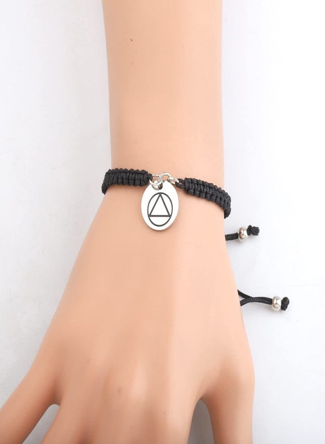 PLITI Sobriety Gift Addiction Recovery Gift Alcoholics Anonymous Gift 12 Step Gift AA Recovery Bracelet For Women (Sobriety AA bg) - Image 5