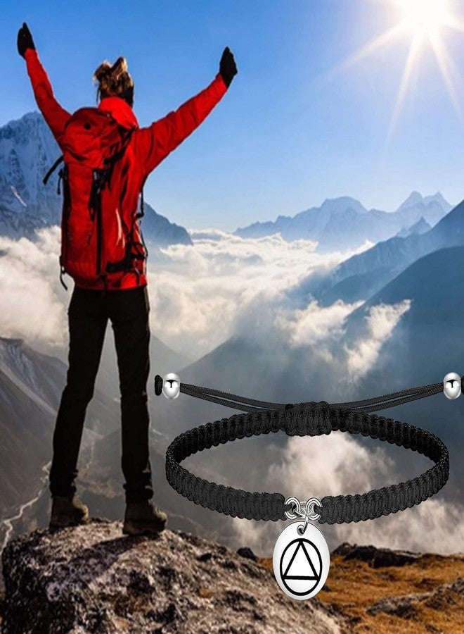 PLITI Sobriety Gift Addiction Recovery Gift Alcoholics Anonymous Gift 12 Step Gift AA Recovery Bracelet For Women (Sobriety AA bg) - Image 4