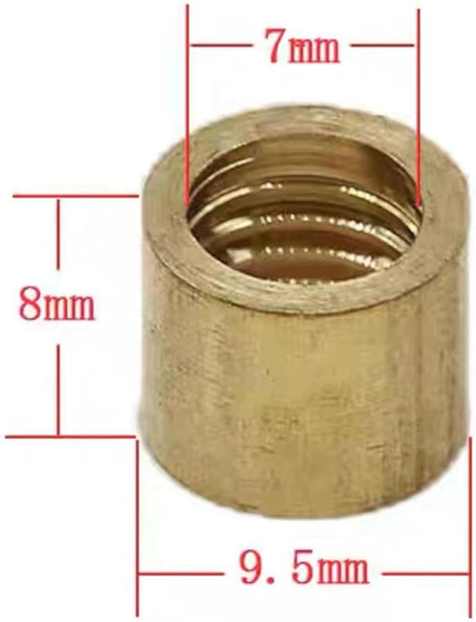 Copper Billiard Cue Ferrules 10 Pieces DIY Snooker Pool Cue Stick Accessories - Image 1