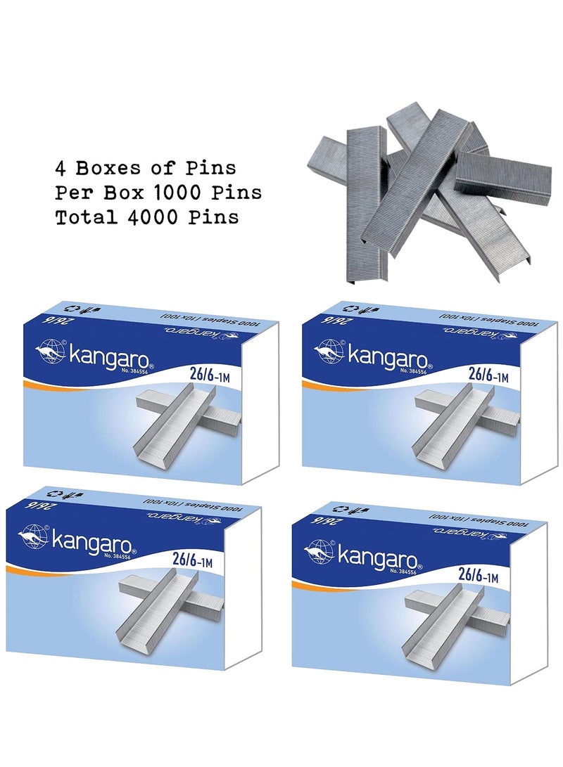 أفضل دباسة ثقيلة HP-45 مع 4 علب (4000 دبوس) – قوية ومتينة وسهلة الاستخدام - view 2