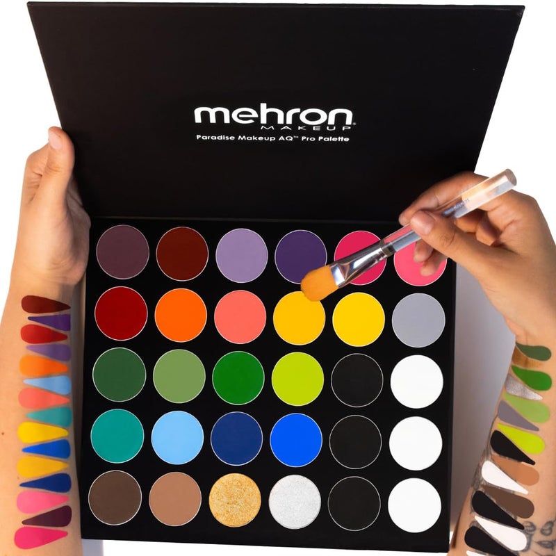 Mehron Makeup Paradise Makeup AQ 30 Color Pro Palette | Magnetic and Refillable Palette | Body Paint & Face Paint | Costumes, SFX, Halloween, & Cosplay - Image 2