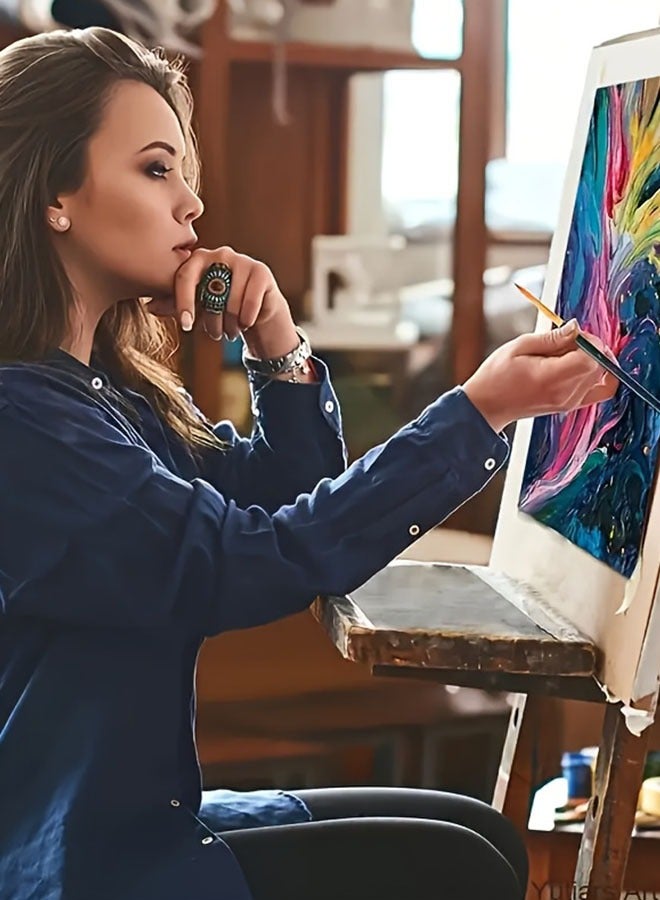 12 piece nylon art brush set - DlY artbrushes, art supplies, painting supplies - Image 3