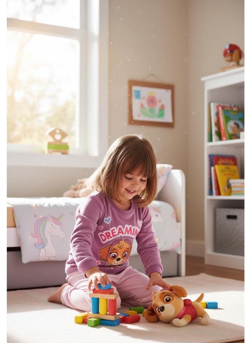 نيكلوديون باو باترول بيجامات صوفية للبنات من باو باترول سكاي من Kids TV. - Image 2