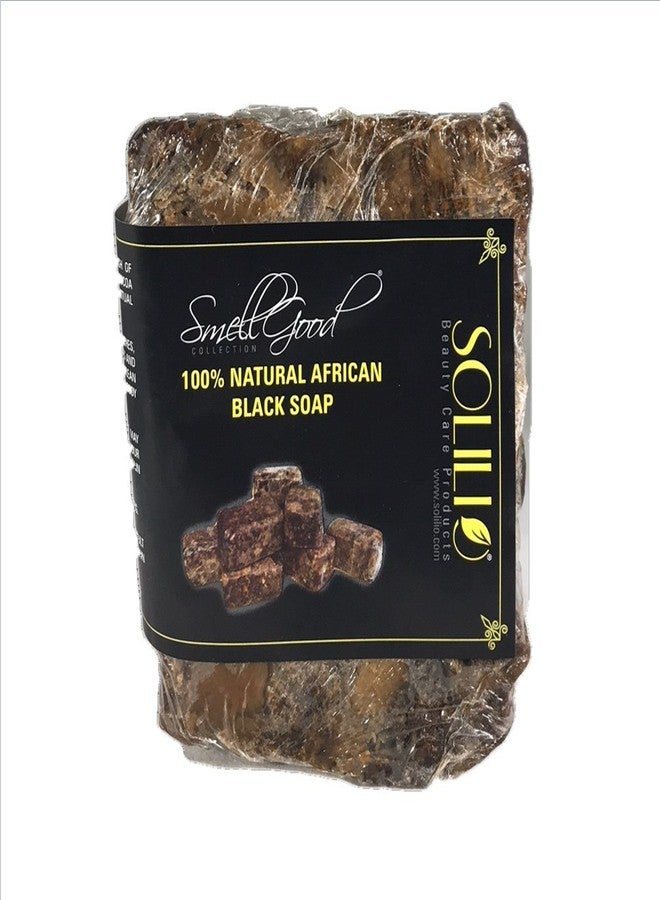 Smellgood Raw african black soap from ghana 5lb - Image 1