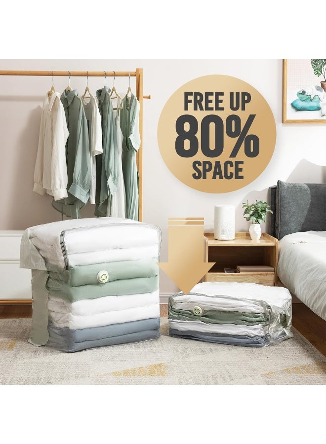 TAILI Vacuum Storage Bags 4 Pack Space Saver Bag Super Jumbo Cube 40x28x18x18 Inch Extra Large & Wider Vacuum Sealed Storage Bag for Bedding Comforter Quilt Space Bags Vacuum Bags - Image 4