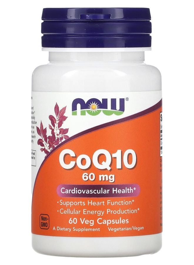 now CoQ10 60 mg 60 Veg Capsules