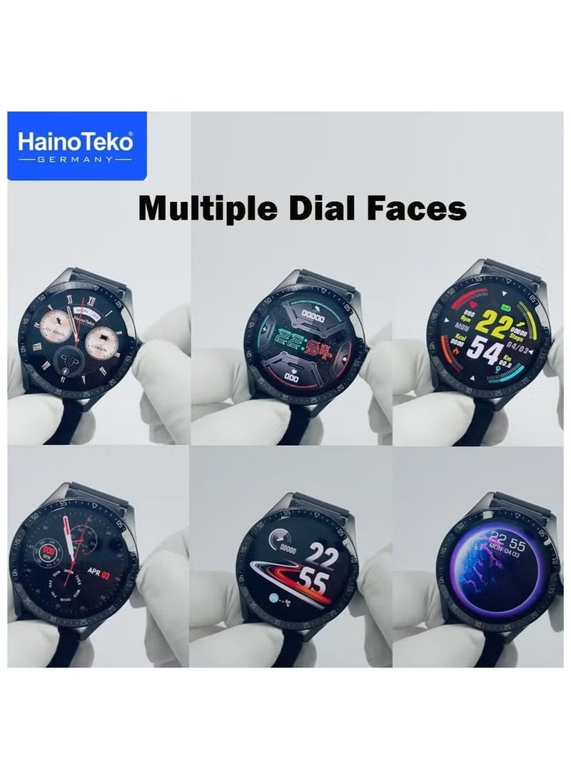 Haino Teko RW37 Watch Buds, Smart Watch With Large Round AMOLED Display, Bluetooth Earbuds, 2 Straps - Haino Teko RW37 - Image 4