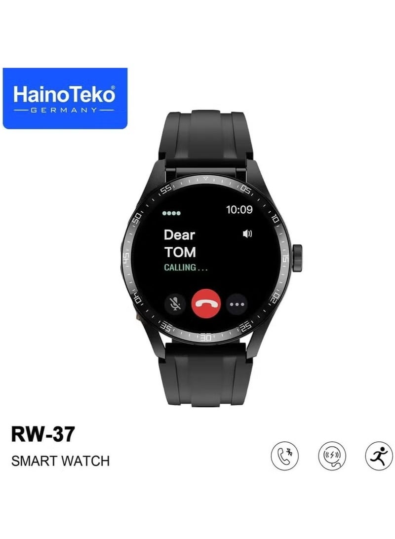 Haino Teko RW37 Watch Buds, Smart Watch With Large Round AMOLED Display, Bluetooth Earbuds, 2 Straps - Haino Teko RW37 - Image 5