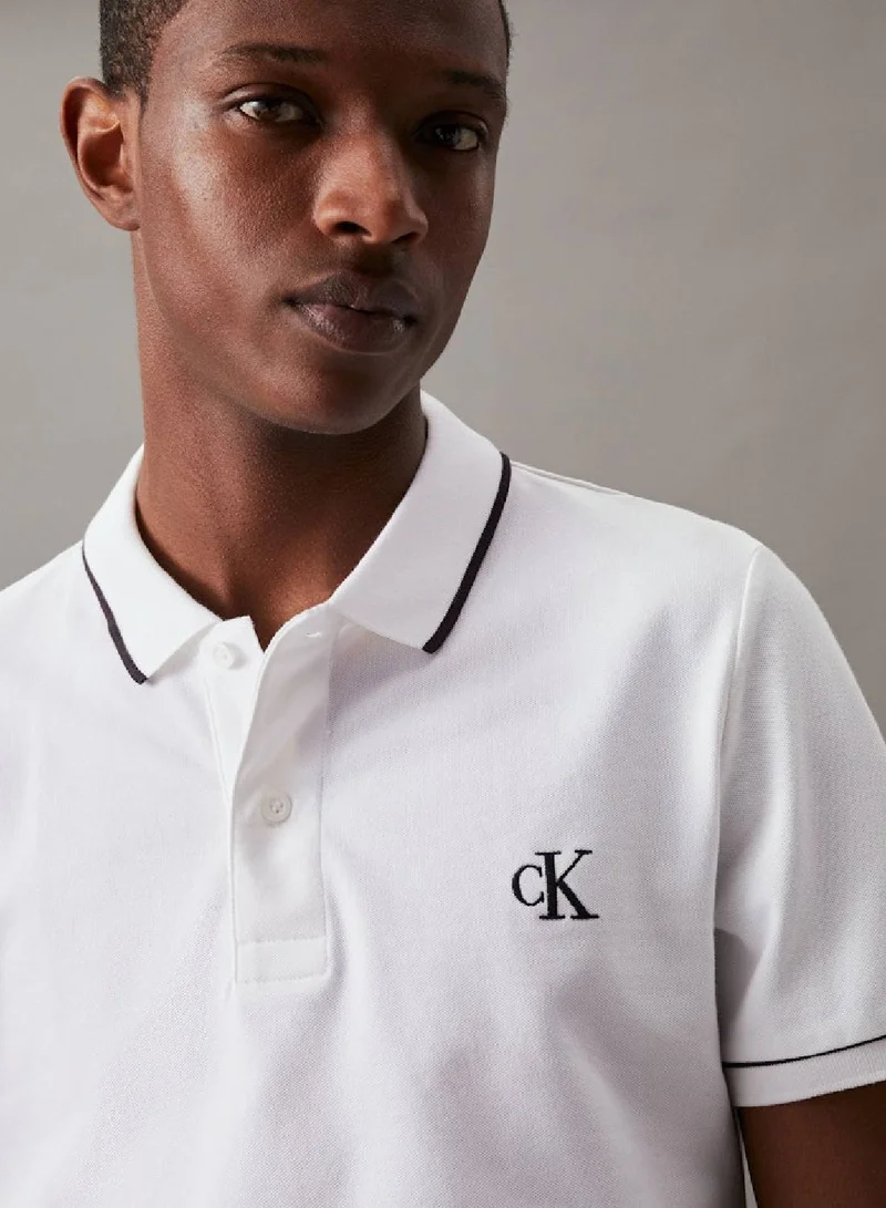 Calvin Klein Jeans  Slim Polo Shirt for Men | Best Price UAE
