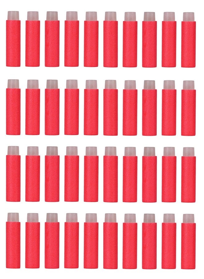 OIMIO Half Length Darts Refill Pack, 200pcs Short Soft Bullets Compatible With Dart Zone, Nerf, Worker, Zhenweiqi, 14+ (Red) - Image 1