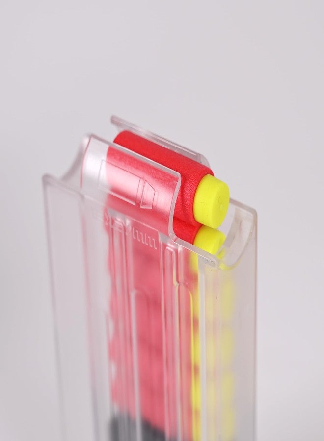 OIMIO Half Length Darts Refill Pack, 200pcs Short Soft Bullets Compatible With Dart Zone, Nerf, Worker, Zhenweiqi, 14+ (Red) - Image 5
