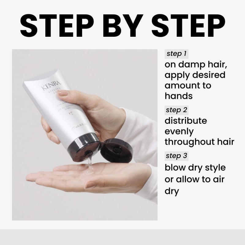 Kenra Professional Styling Gel 17 | High Hold Gel | Creates Fullness & Adds Shine | Controls Coarse, Unruly Hair Textures | Alcohol-Free, Non-Drying, & Non-Flaking | Medium To Coarse Hair | 6 fl. Oz - Image 4