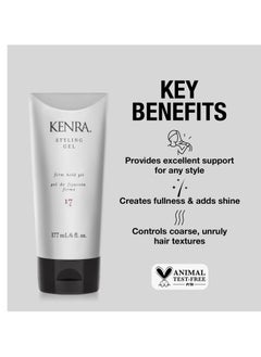 Kenra Kenra Styling Gel 17 | High Hold Gel | Creates Fullness & Adds Shine | Controls Coarse, Unruly Hair Textures | Alcohol-Free, Non-Drying, & Non-Flaking | Medium To Coarse Hair  - Image 2
