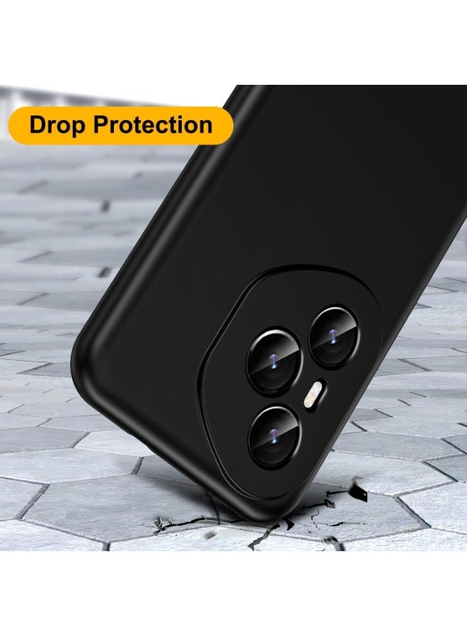 Muzz غطاء خلفي لهونر 400 برو | سيليكون ناعم غير لامع مرن | حماية من نتوء الكاميرا | غطاء خلفي مطاطي مقاوم للصدمات من جميع الجوانب لهونر 400 برو باللون الأسود - Image 3