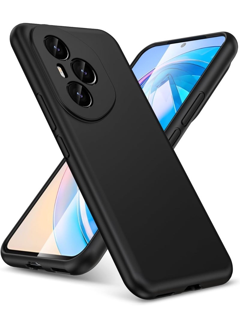 Muzz غطاء خلفي لهونر 400 برو | سيليكون ناعم غير لامع مرن | حماية من نتوء الكاميرا | غطاء خلفي مطاطي مقاوم للصدمات من جميع الجوانب لهونر 400 برو باللون الأسود - Image 1