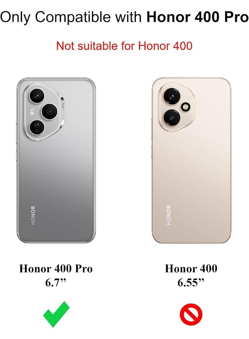 Muzz غطاء خلفي لهونر 400 برو | سيليكون ناعم غير لامع مرن | حماية من نتوء الكاميرا | غطاء خلفي مطاطي مقاوم للصدمات من جميع الجوانب لهونر 400 برو باللون الأسود - Image 2