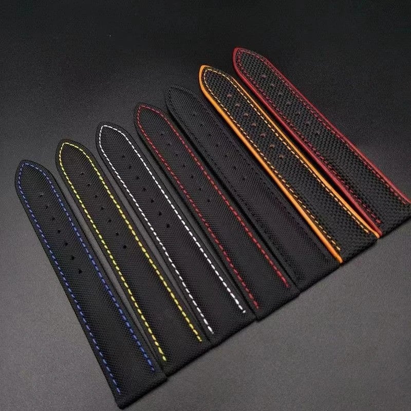 Bluejw New Style Sport Watch Strap Canvas Leather Sailcloth Watch Band - Replaceable Watch Straps - Image 3