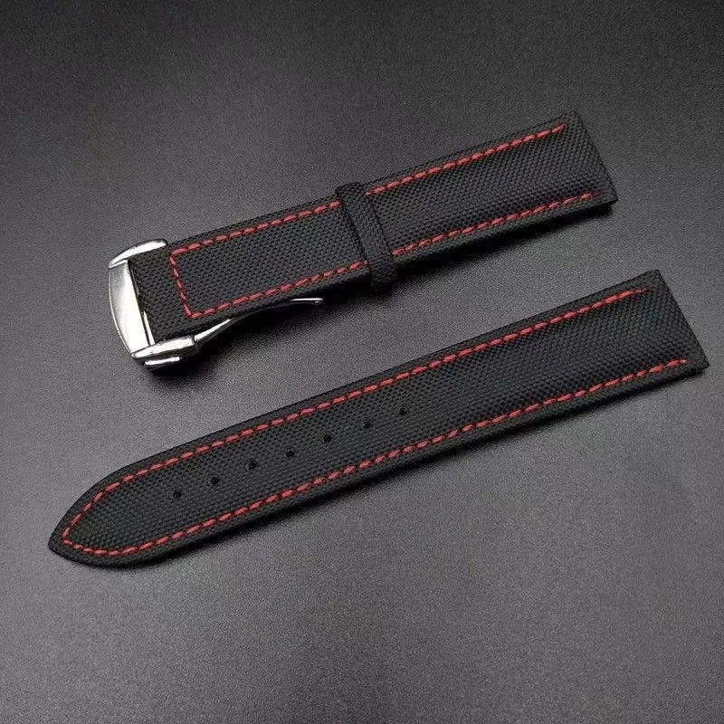 Bluejw New Style Sport Watch Strap Canvas Leather Sailcloth Watch Band - Replaceable Watch Straps - Image 5