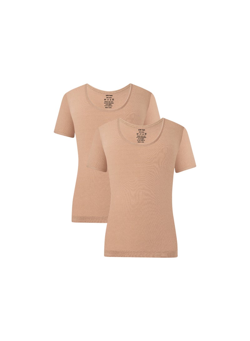 Mariposa Girls Undershirts Color  2 Pack - Image 1