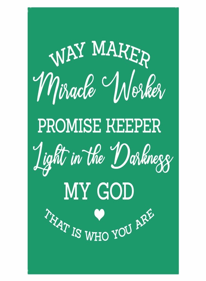 JAJADO Reusable Self Adhesive Silk Screen Stencils Miracle Worker Bible Verse Chalk Paste Stencils Waymaker Christian Screen Printing T-Shirt Stencils for Painting on Wood, Clothing, DIY Home Decor - Image 1