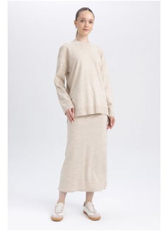 Woman A Line Tricot Tricot Skirt