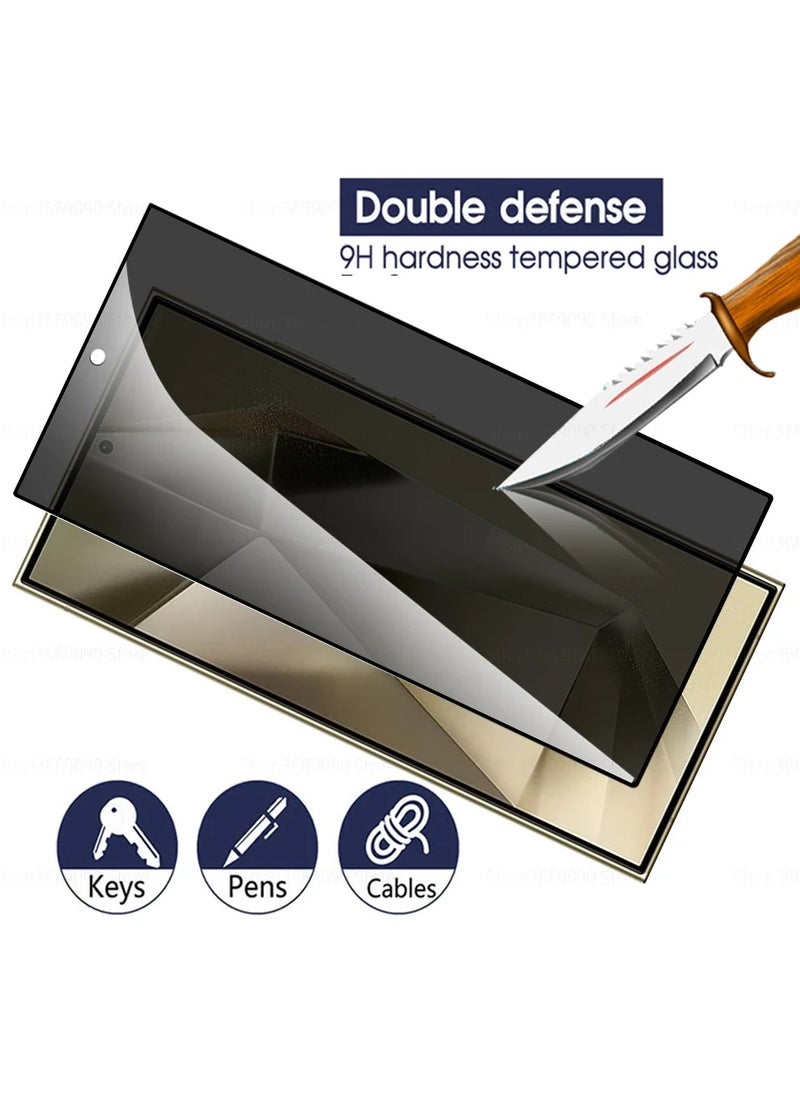 Generic - Samsung Galaxy S24 Ultra Privacy Glass Screen Protector Anti-Spy Tempered Glass Film Scratch Resistant Bubble Free Glass Screen Protector - Image 1