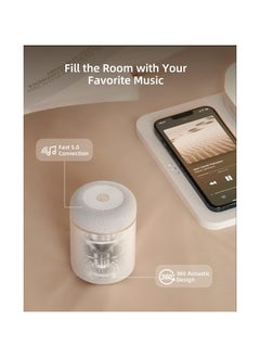 EZVALO EZVALO 3 in 1 Charger Station with LED Night Light, Portable Bluetooth Speaker, Wireless Charging Station for All Phones, Birthday Tech Gifts  - Image 2