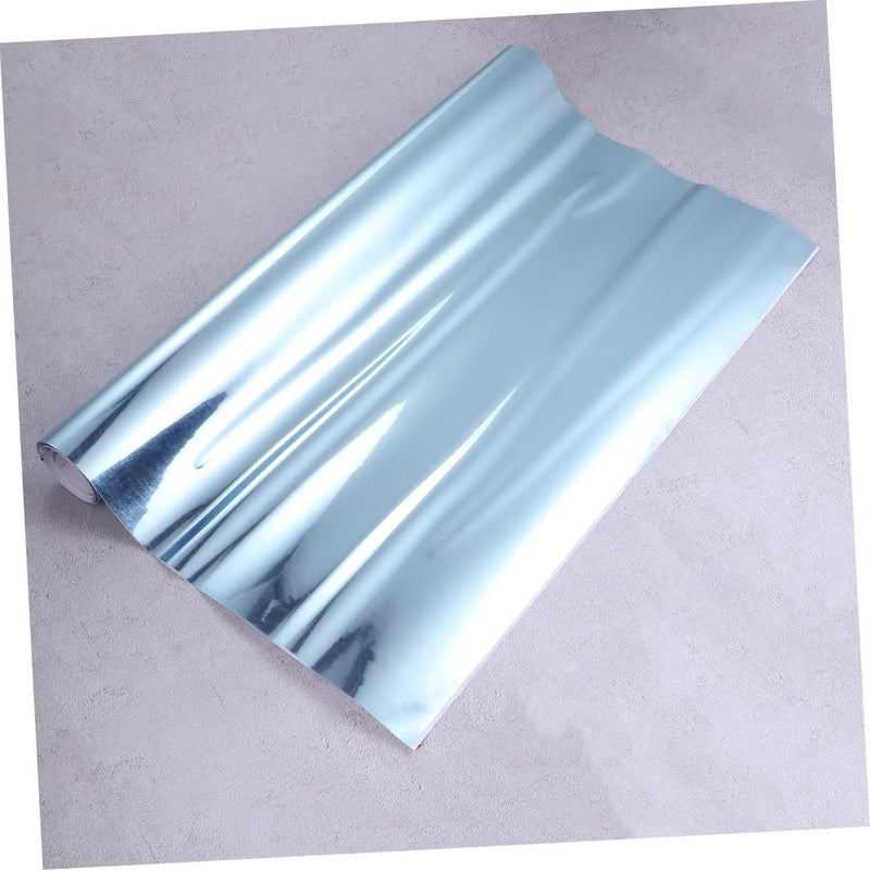 Unomor 2pcs Fashion Mirror Sticker Wall Mirror Self Adhesive Sticker for Bathroom Decor - Image 5