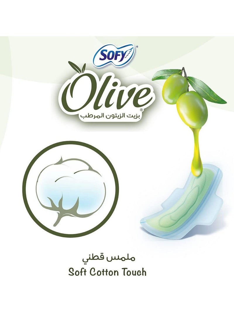 Sofy Olive Oil Moisturizer Slim Regular 30 Pads Set - Image 3