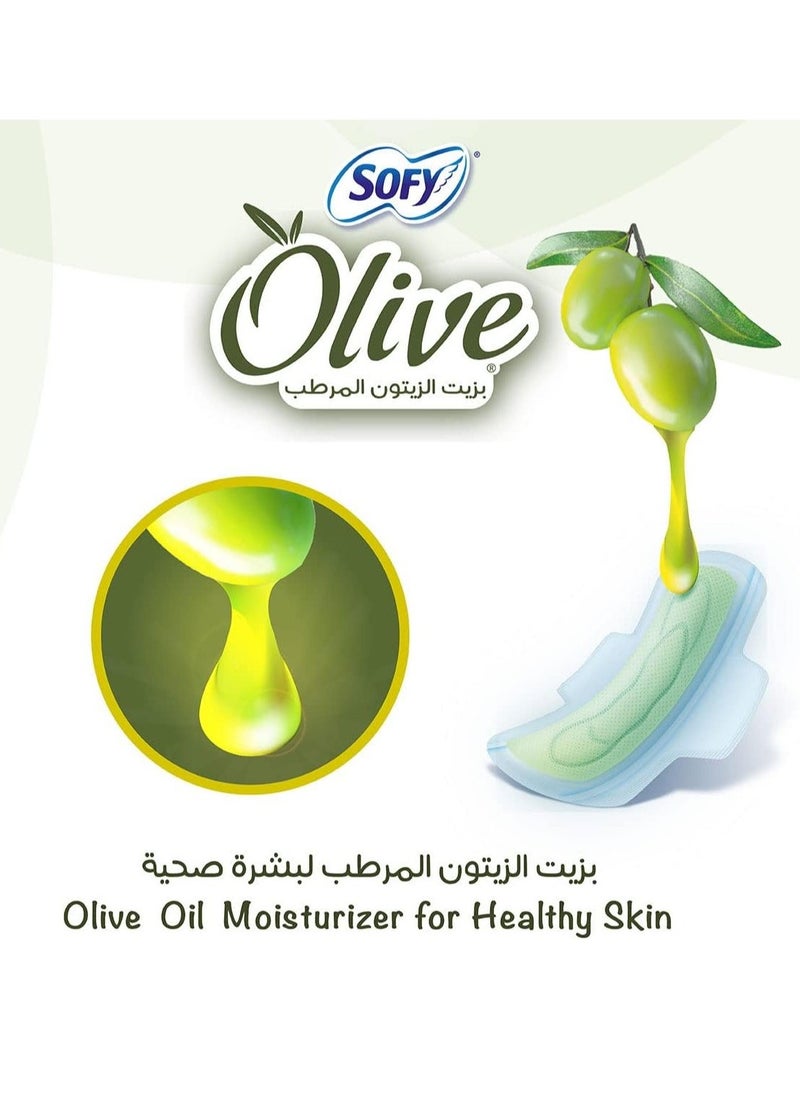 Sofy Olive Oil Moisturizer Slim Regular 30 Pads Set - Image 2