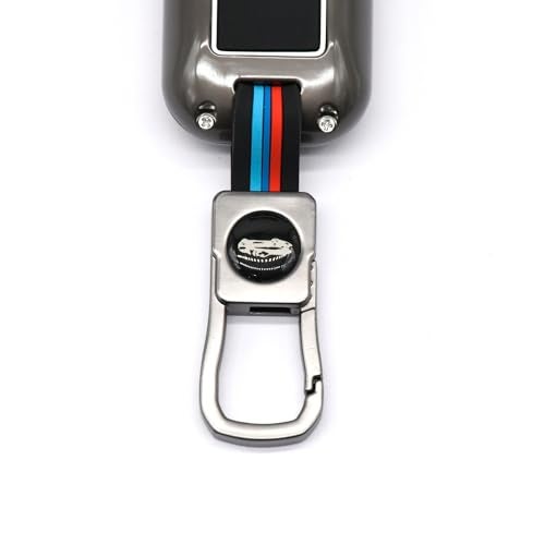 KMH Metal Car Key Cover Compatible with Maruti Suzuki Swift, Swift Dzire, Baleno, Ertiga Smart Keycover with Keychain 3 Buttons Smart Key Shell Case Holder Protector, Pack of 1 - Image 5