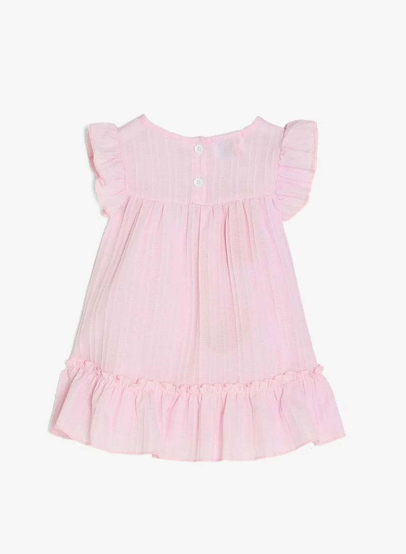 Pinata  Pink Floral Frill Summer Dress for Women | Best Price UAE