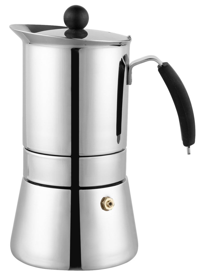 Cuisinox Amore Stainless Steel Stovetop Espresso Coffee Maker, 4-Cup (6 oz) - Image 3