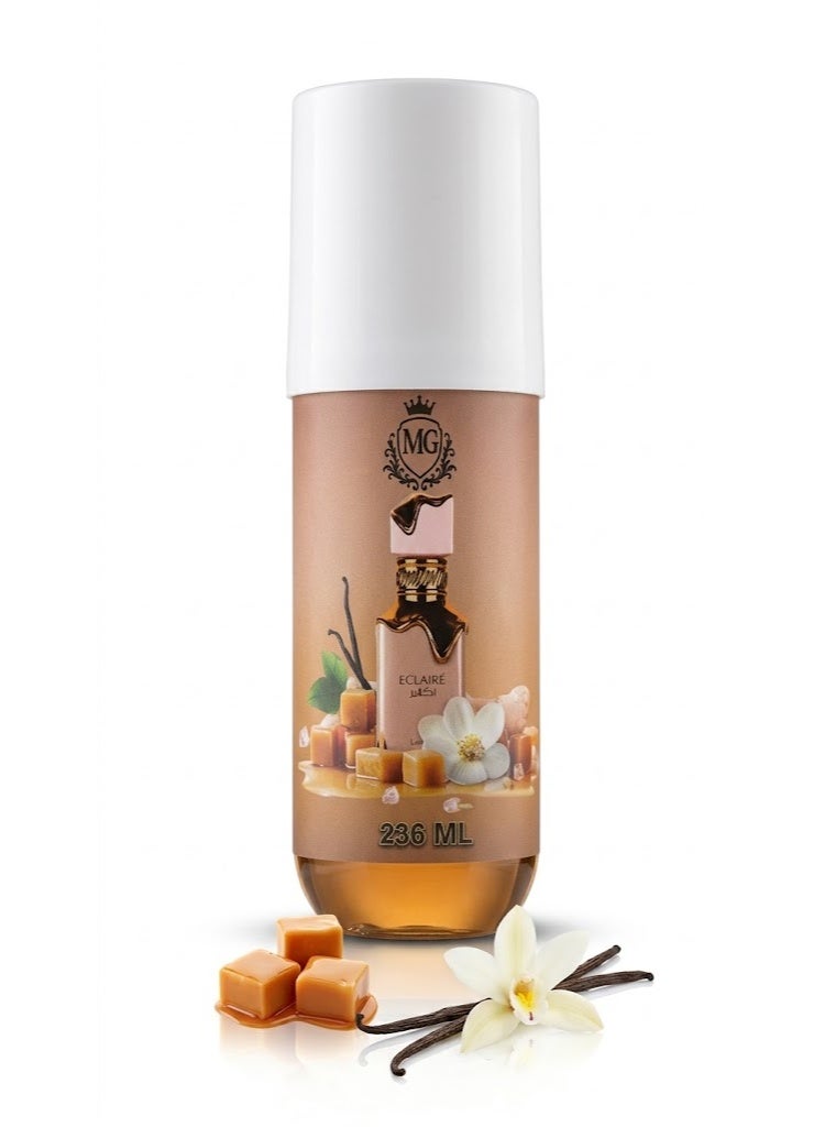 MG "Eclaire" Body Splash for Women - Warm Vanilla & Caramel Scent - 236ml - Image 1