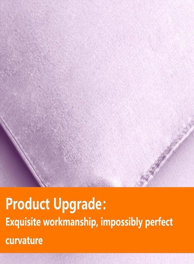 TAIMIT Light Purple King Comforter Set - 7 Pieces, Bed in a Bag Bedding Sets with All Season Soft Quilted Warm Fluffy Comforter,Flat Sheet,Fitted Sheet,2 Pillow Shams,2 Pillowcases - Image 5
