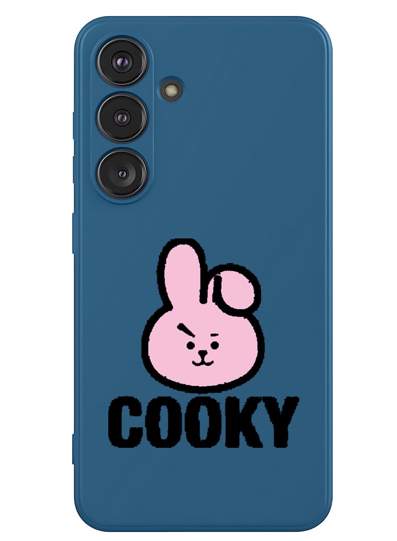 Theodor Protective Slim Fit Case Liquid Silicone Cover with Full Body Protection Anti-Scratch Shockproof Case For Samsung Galaxy S25 Plus (Blue) - Cooky - Image 1