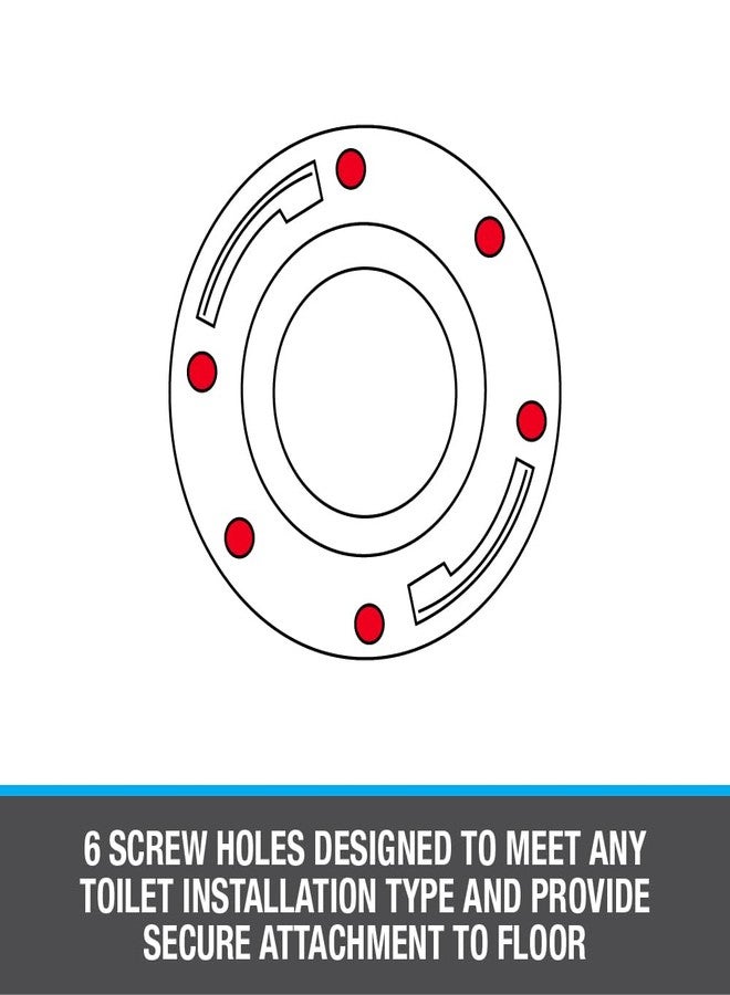 Oatey 3 in. or 4 in. PVC Long Pattern Closet Flange with Plastic Ring without Test Cap - Image 3
