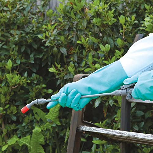 SHOWA 730 Nitrile Chemical Resistant Safety Glove with Cotton Flocked Liner, Food Safe, 15 Mil Thick, 13" Length, Large (12 Pair) - Image 5