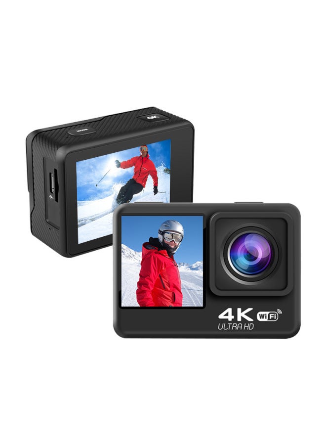 Dual Screen 4K HD Sports Camera 5K Outdoor Waterproof Camera Riding EIS Anti-shake Special Action Cam-Color:4K （V3+IMX179D）  - Image 4