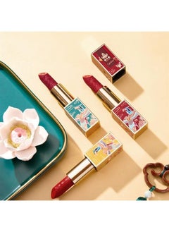 CATKIN Carving Lipstick Set Matte Red Orange Long Lasting Moisturizing Lip Stick Makeup Gift (SUMMER PALACE) 