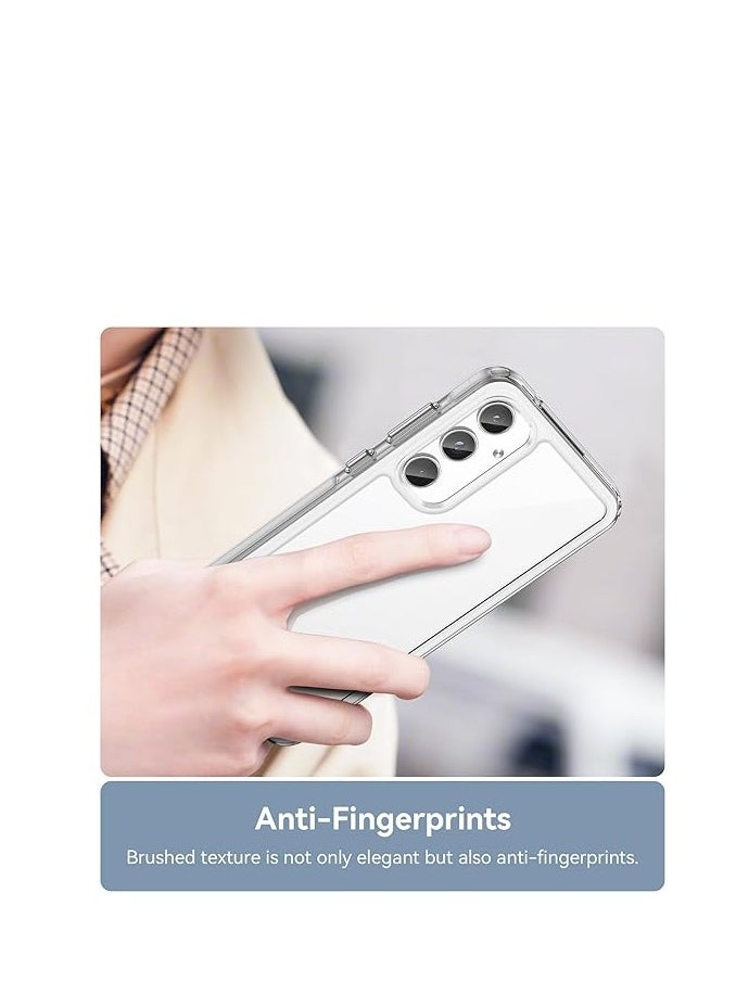 Crystal Clear Case Compatible with Samsung Galaxy A55 5G, Anti-Yellowing and Anti-Scratch Case, Anti-Shock Hybrid PC and TPU Silicone for Samsung Galaxy A55 5G - Transparent