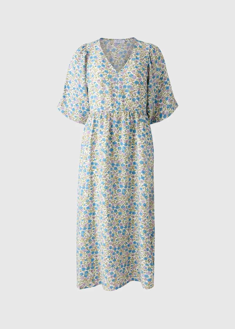 Matalan Multicolour Ditsy Floral Volume Midi Dress